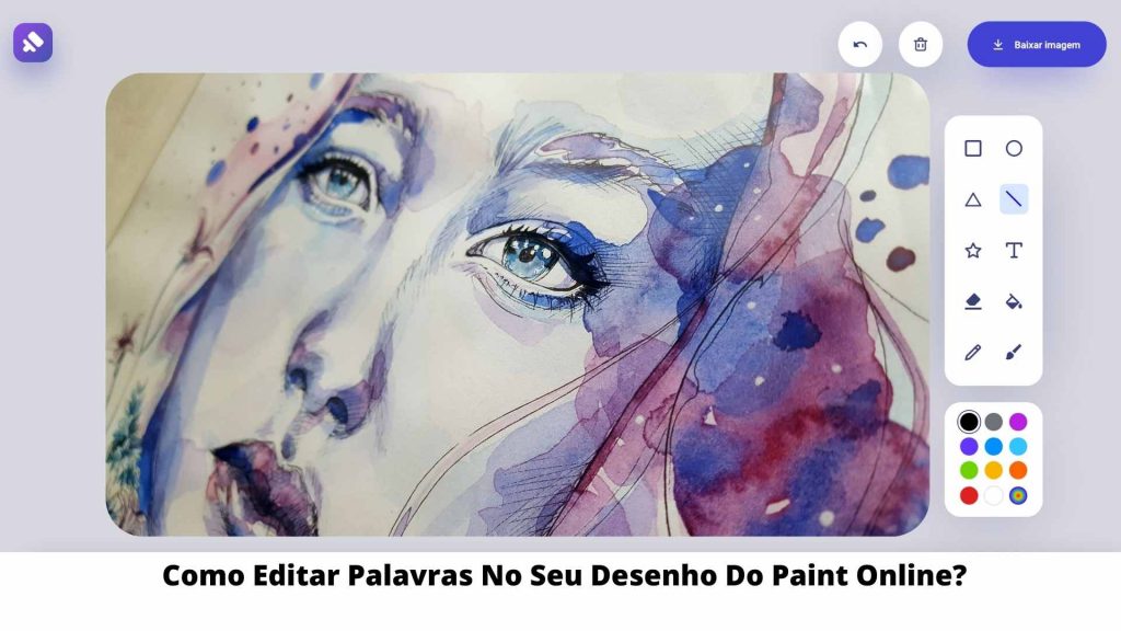 Como Editar Palavras No Seu Desenho Do Paint Online