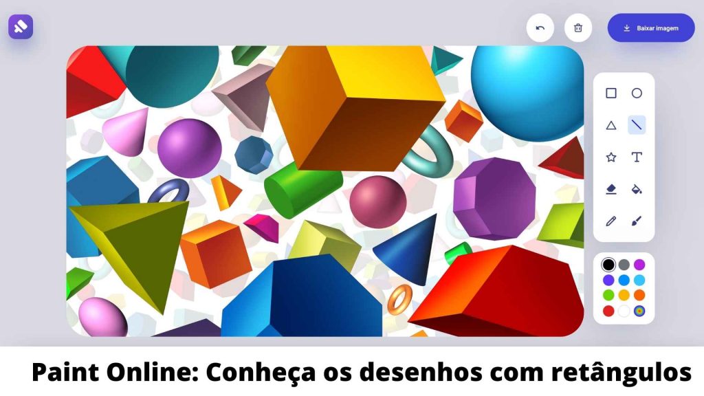 Paint Online Conheça os desenhos com retângulos