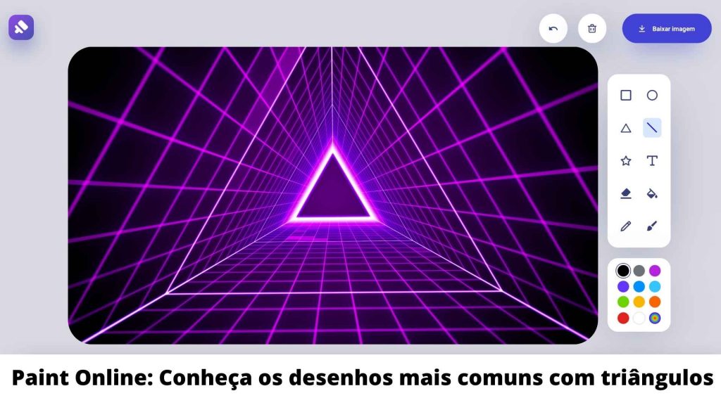 Paint Online Conheça os desenhos mais comuns com triângulos