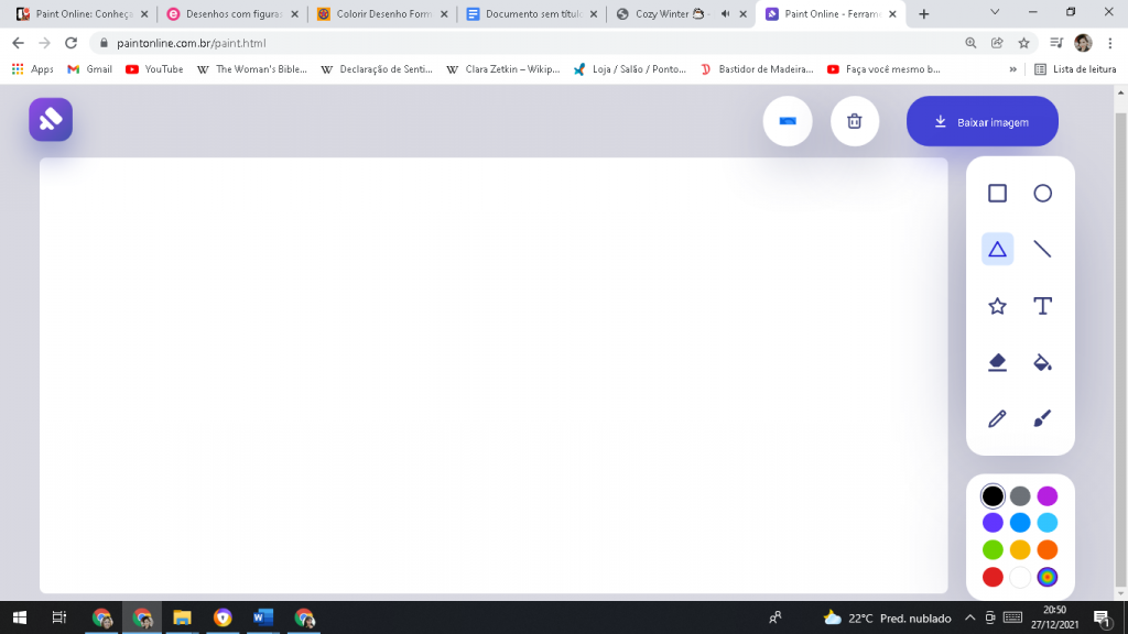 Paint Online: Conheça os desenhos mais comuns com triângulos