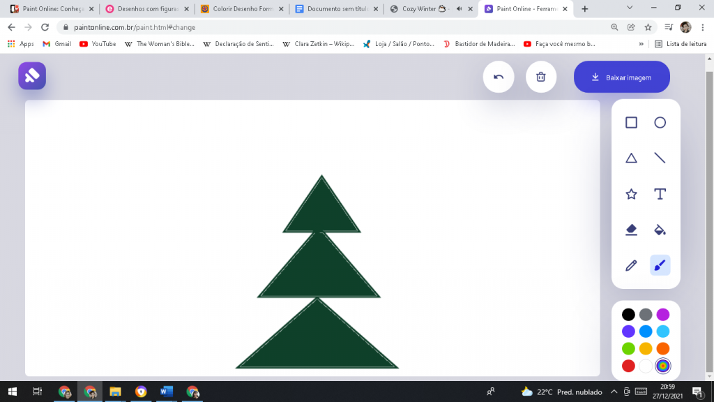Paint Online: Conheça os desenhos mais comuns com triângulos