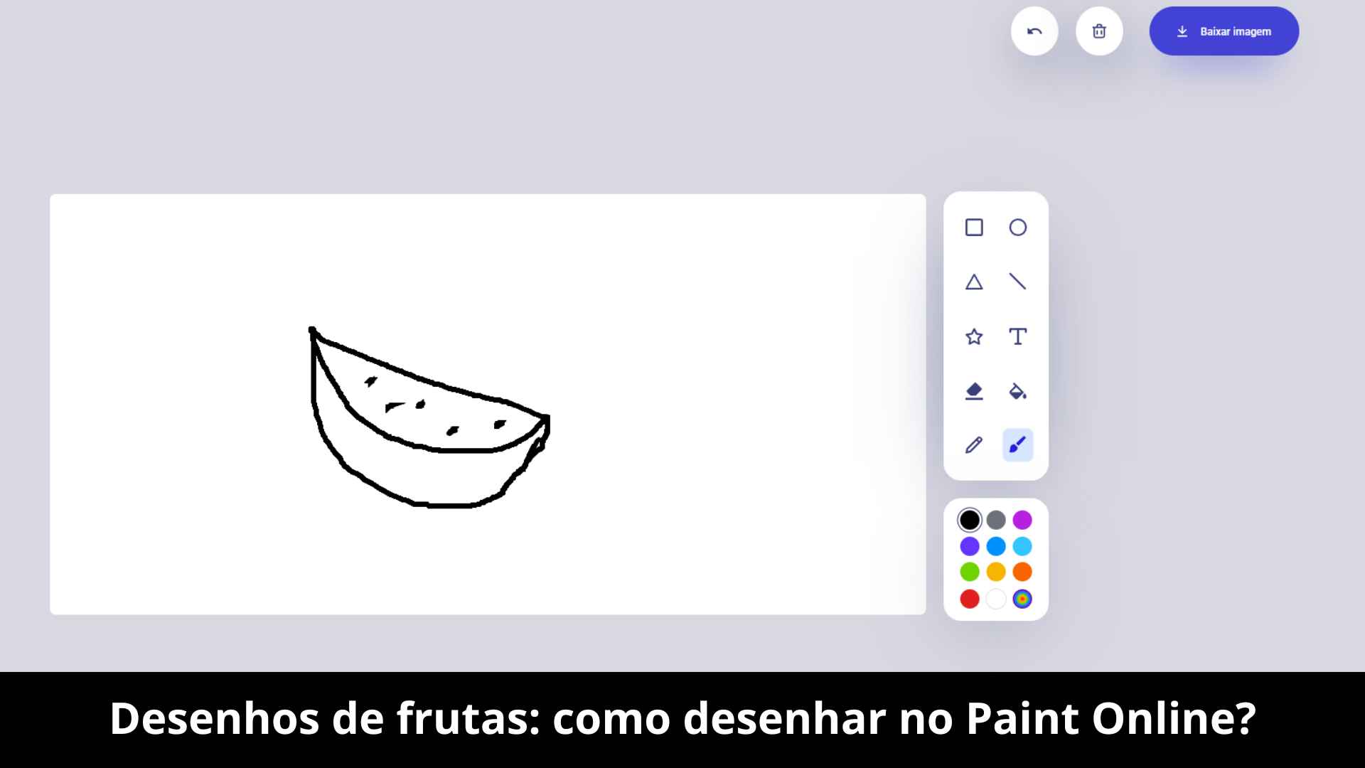 Desenhos de frutas: como desenhar no Paint Online? - Paint Online