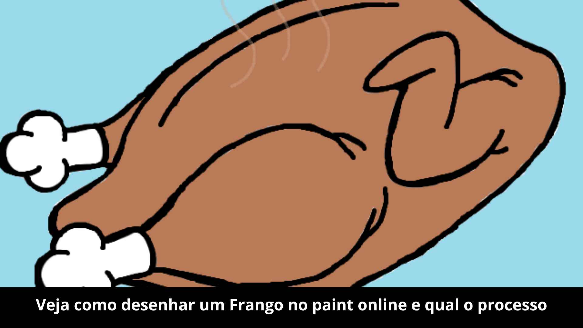Veja como desenhar um Frango no paint online e qual o processo