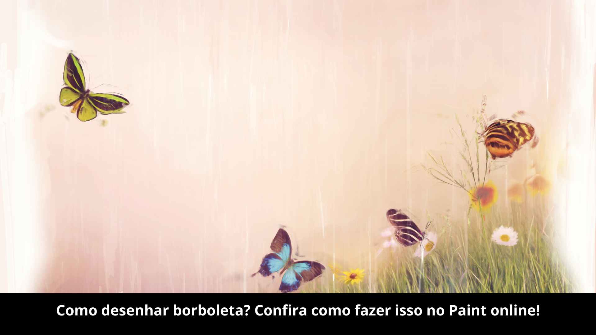 Como desenhar borboleta? Confira como fazer isso no Paint online!
