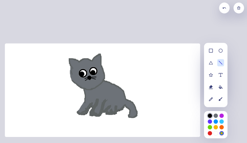 Como desenhar um gato com o Paint Online