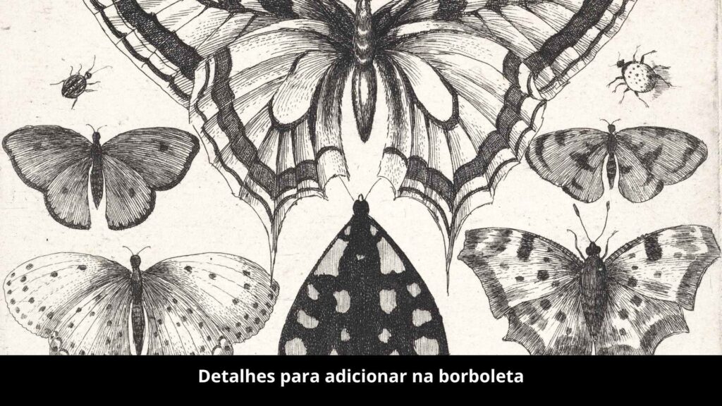 Detalhes para adicionar na borboleta