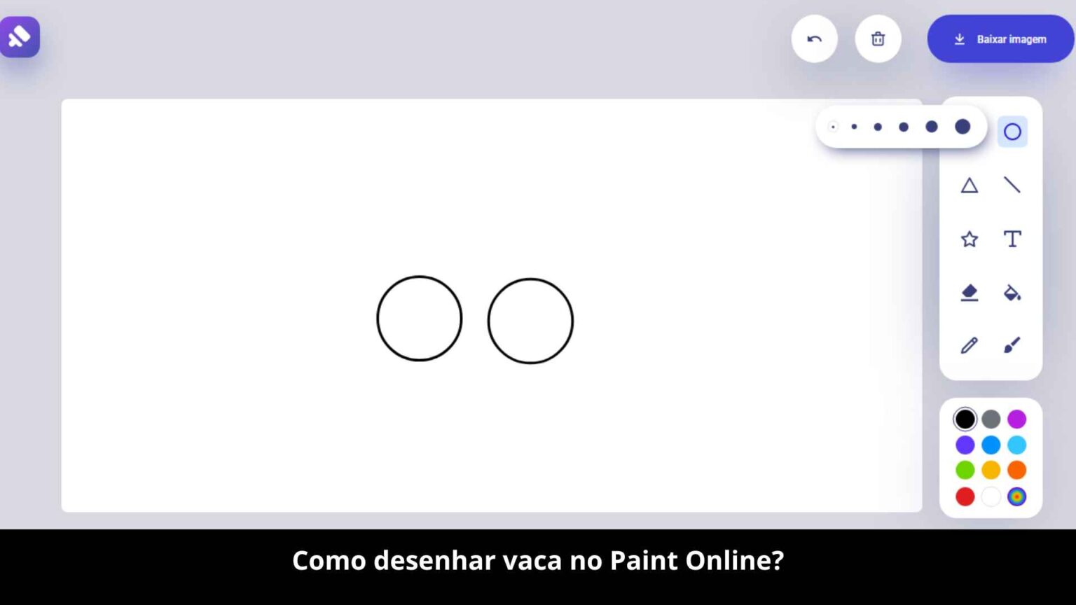 Como desenhar vaca no Paint Online? Confira - Paint Online