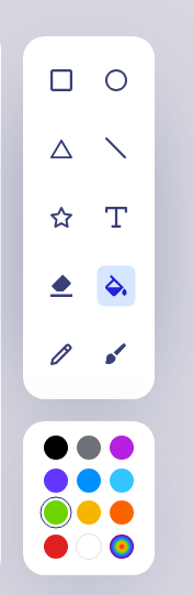 colorir a estrela no Paint Online