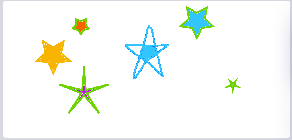 Estrela no Paint Online